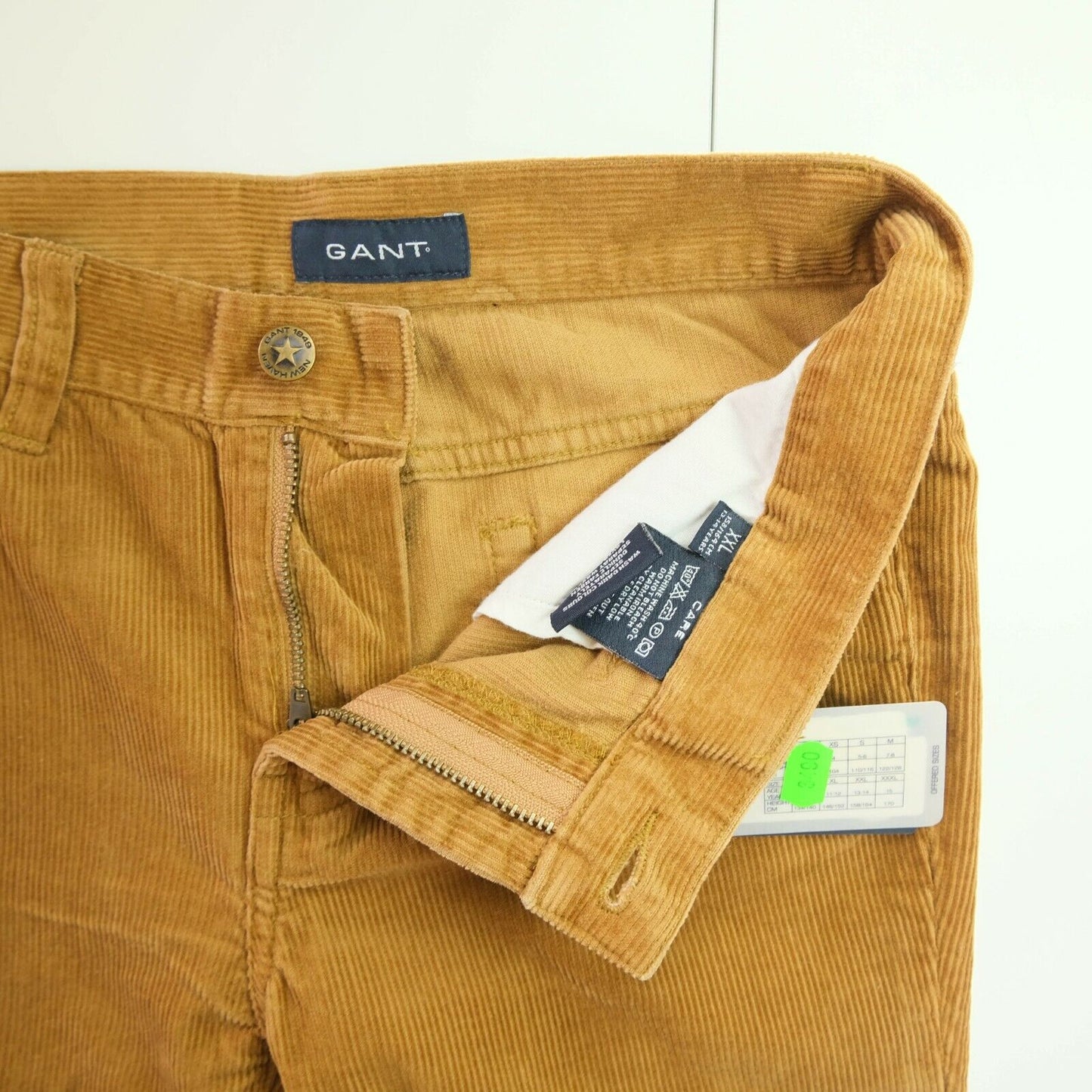 GANT Brown Basic Cord Flared Velvet Stretch Jeans Size 13/14 Years 15 Years