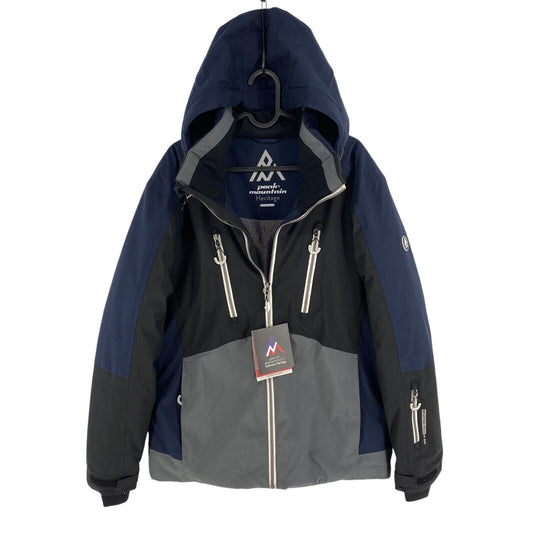 RRP €375 Peak Mountain Men Navy Blue Hooded Ski Jacket Coat Size M