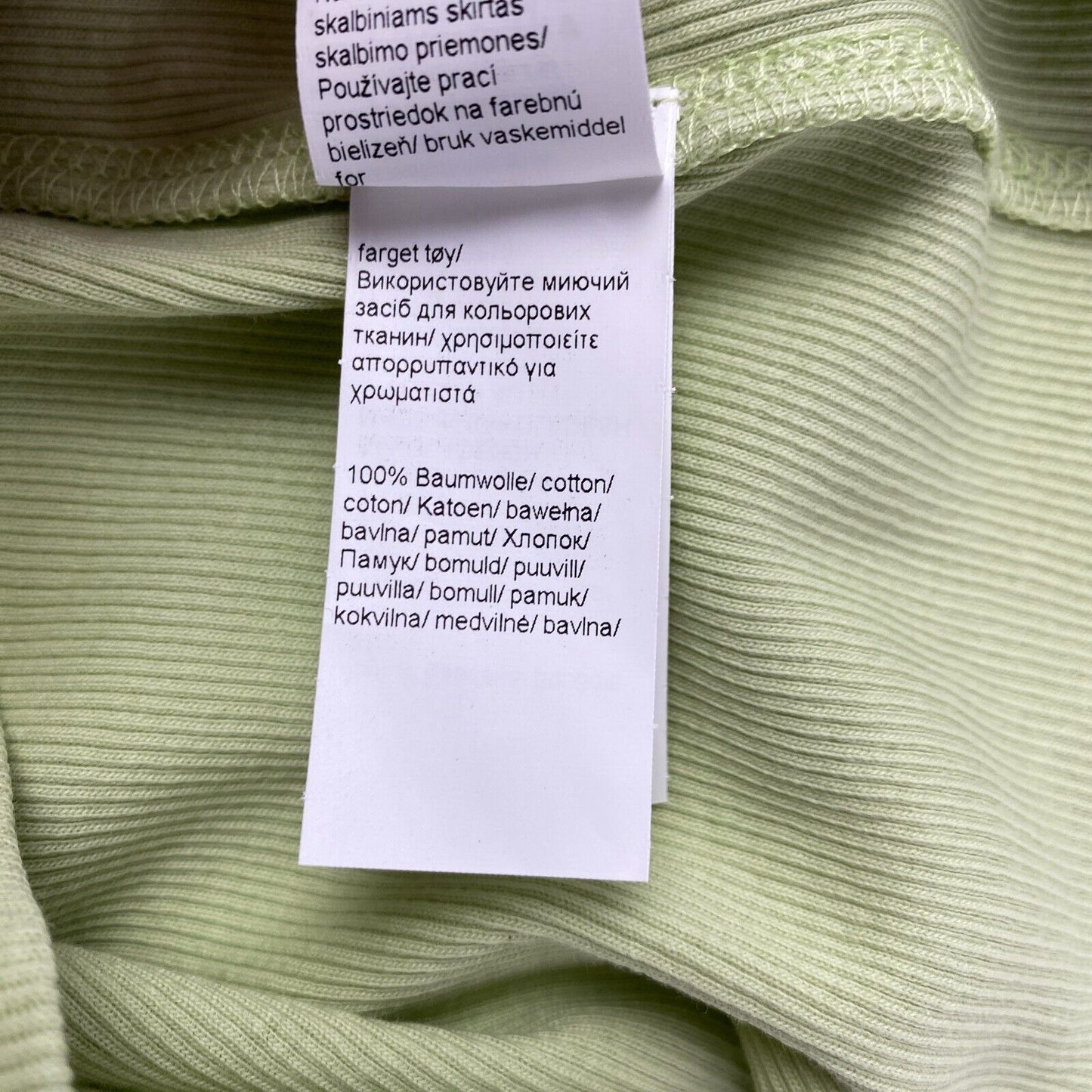 Camel Active Hellgrünes Stretch-Tanktop mit Rundhalsausschnitt, Größe L