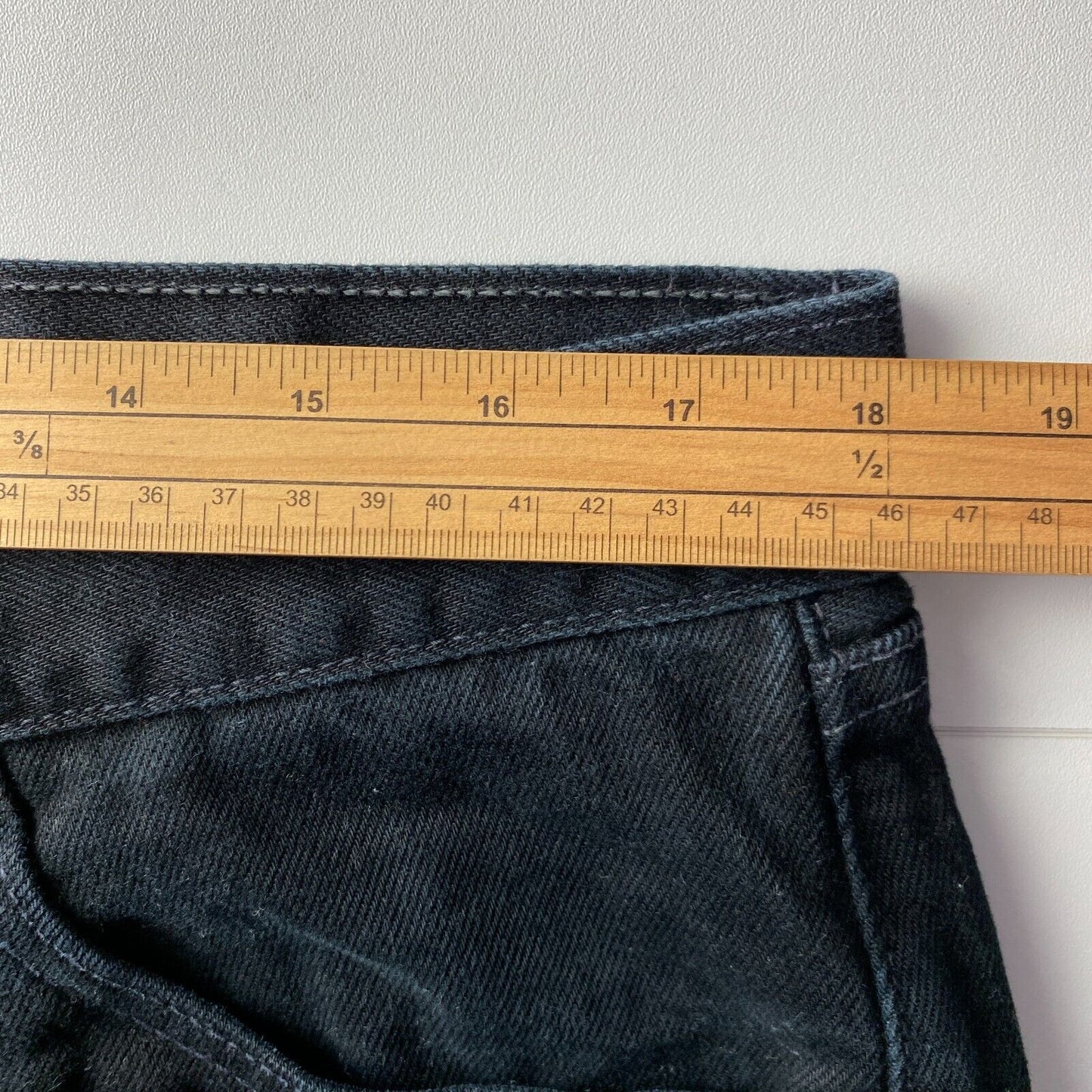 Vintage Levi's 521 Black Regular Straight Fit Jeans W38 L30