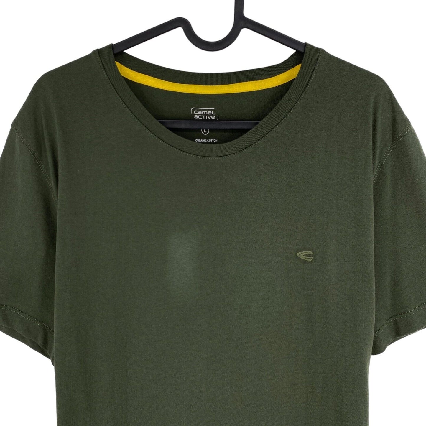 CAMEL ACTIVE T-shirt vert à col rond Taille L