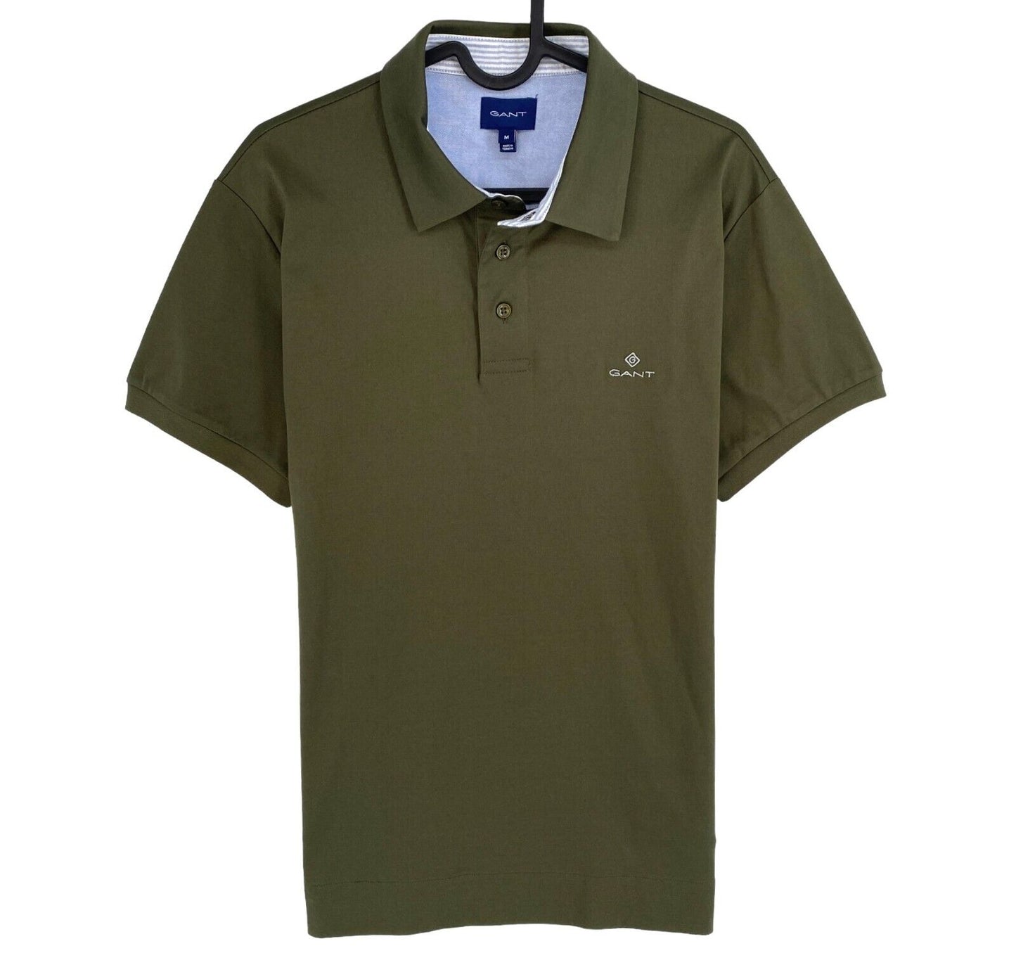 GANT Men Green Mercerized Jersey Short Sleeves Polo Shirt Size M