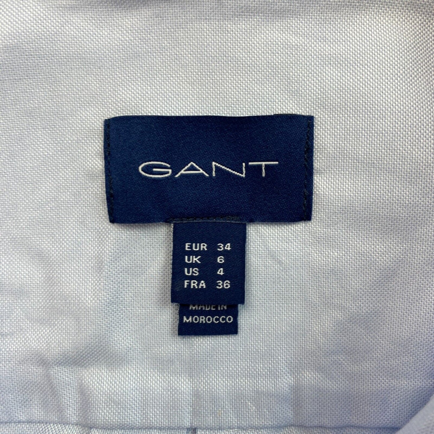 GANT Blue Regular Fit Shirt Size EU 34 UK 6 US 4