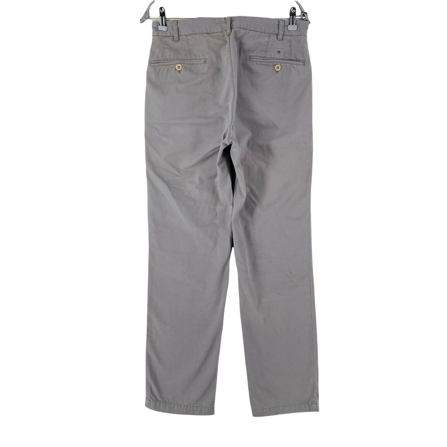 GANT NEW HAVEN Gris Taille Normale Pantalon Chino Coupe Régulière Taille W30 L32