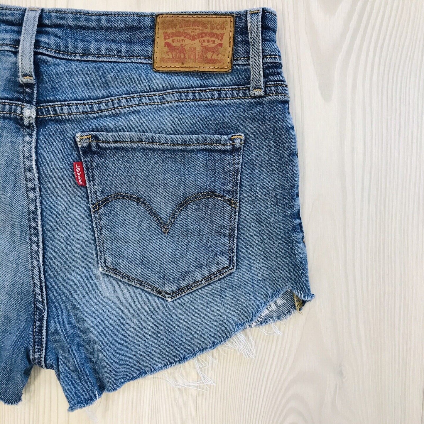 Levi's 715 Women's Custom Made Blue Regular Fit Shorts Size W27