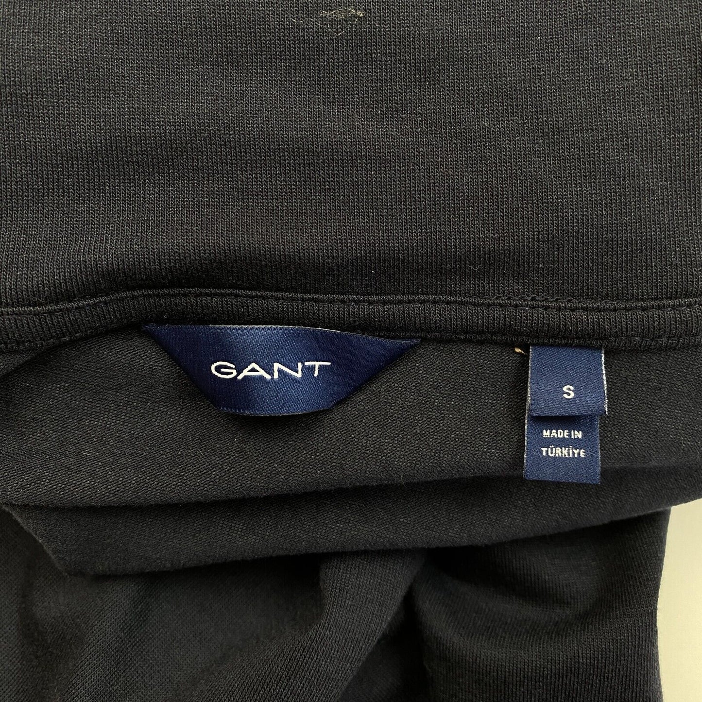 GANT Navy Blue Jersey Turtle Neck Long Sleeves T Shirt Size S