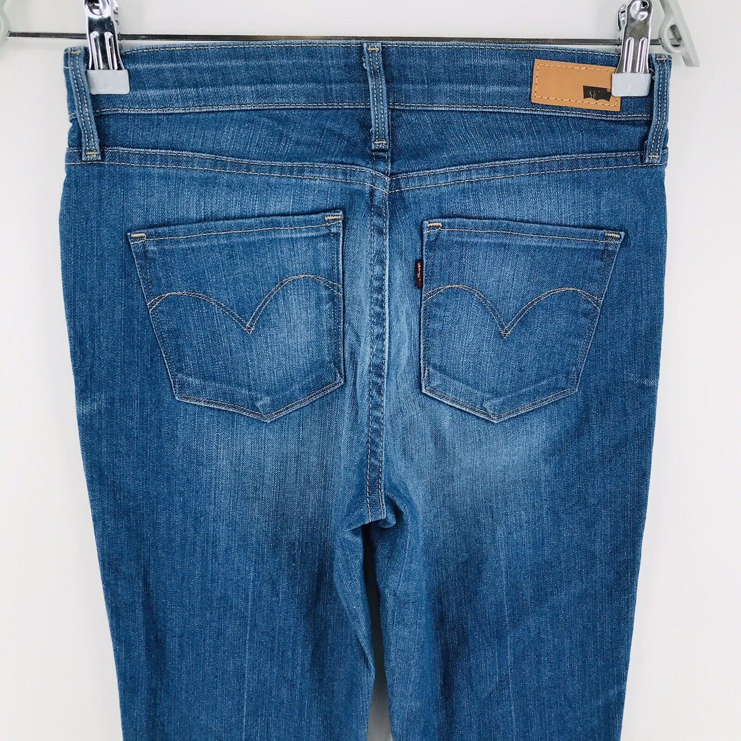 Levi's Demi Curve Women Blue Mid Rise Skinny Fit Jeans Size W26 L29