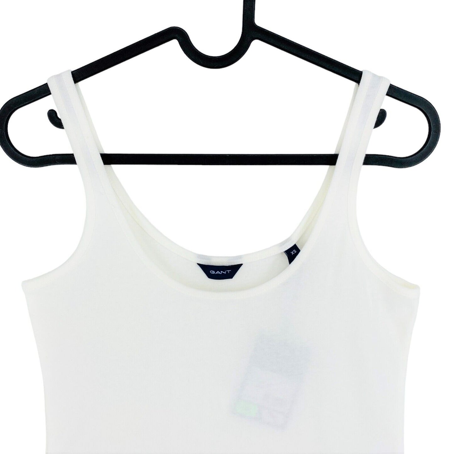 GANT White 1x1 Rib Tank Top Size XS