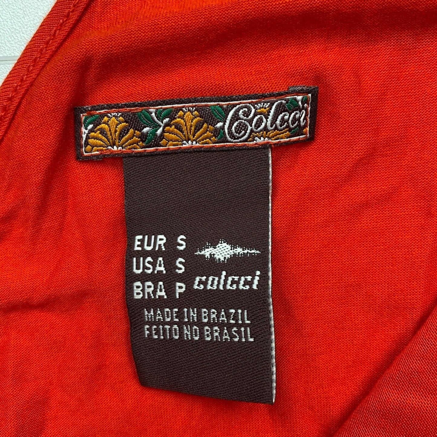 Colcci - Rotes ärmelloses Neckholderkleid aus Jersey mit Gürtel und offenem Rücken, Größe S