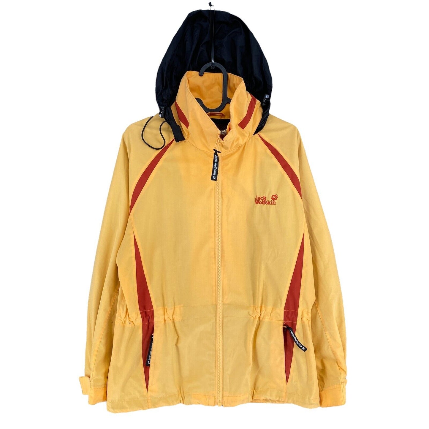 Jack Wolfskin Yellow Orange Cotton Blend Hooded Jacket Size XS