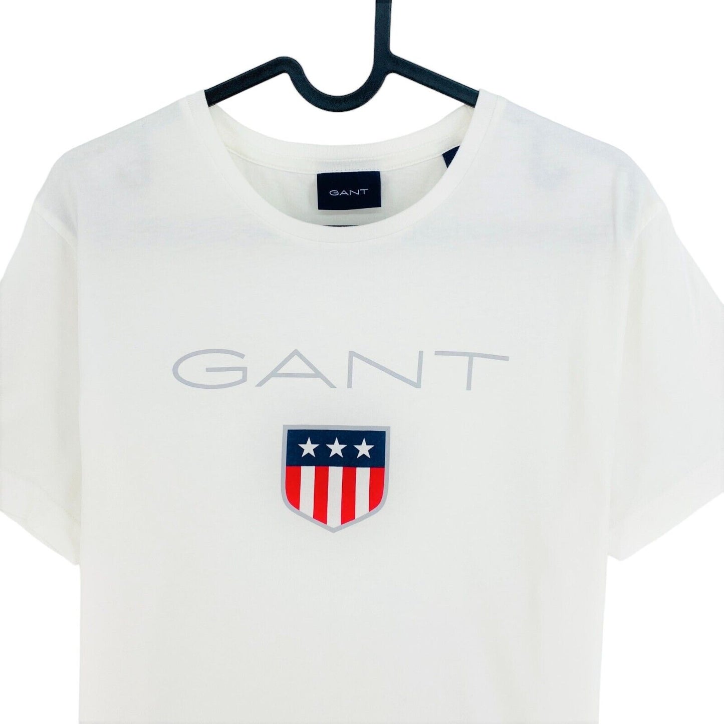 GANT White Retro Shield Crew Neck T-Shirt Size S