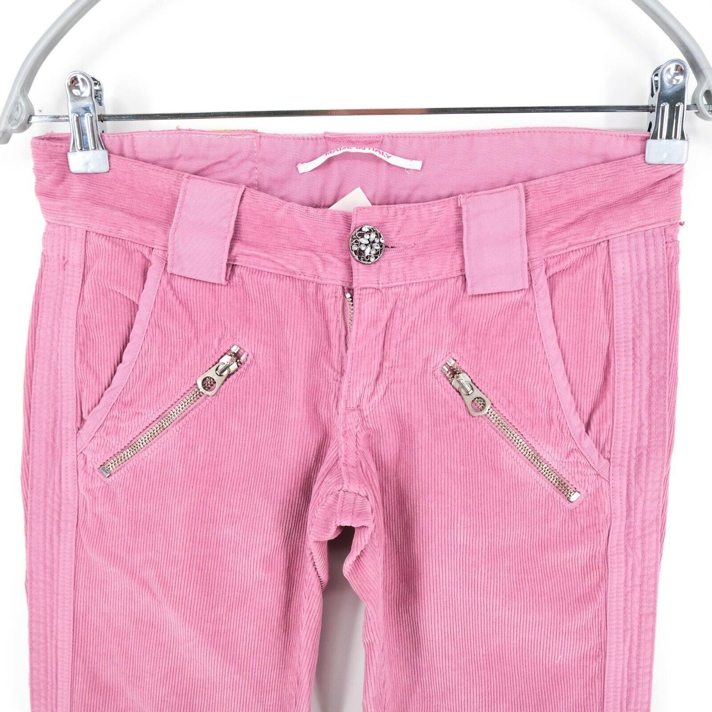 PVC €156 Jean NOLITA De Nimes Velours Rose Taille 25 26 27 28