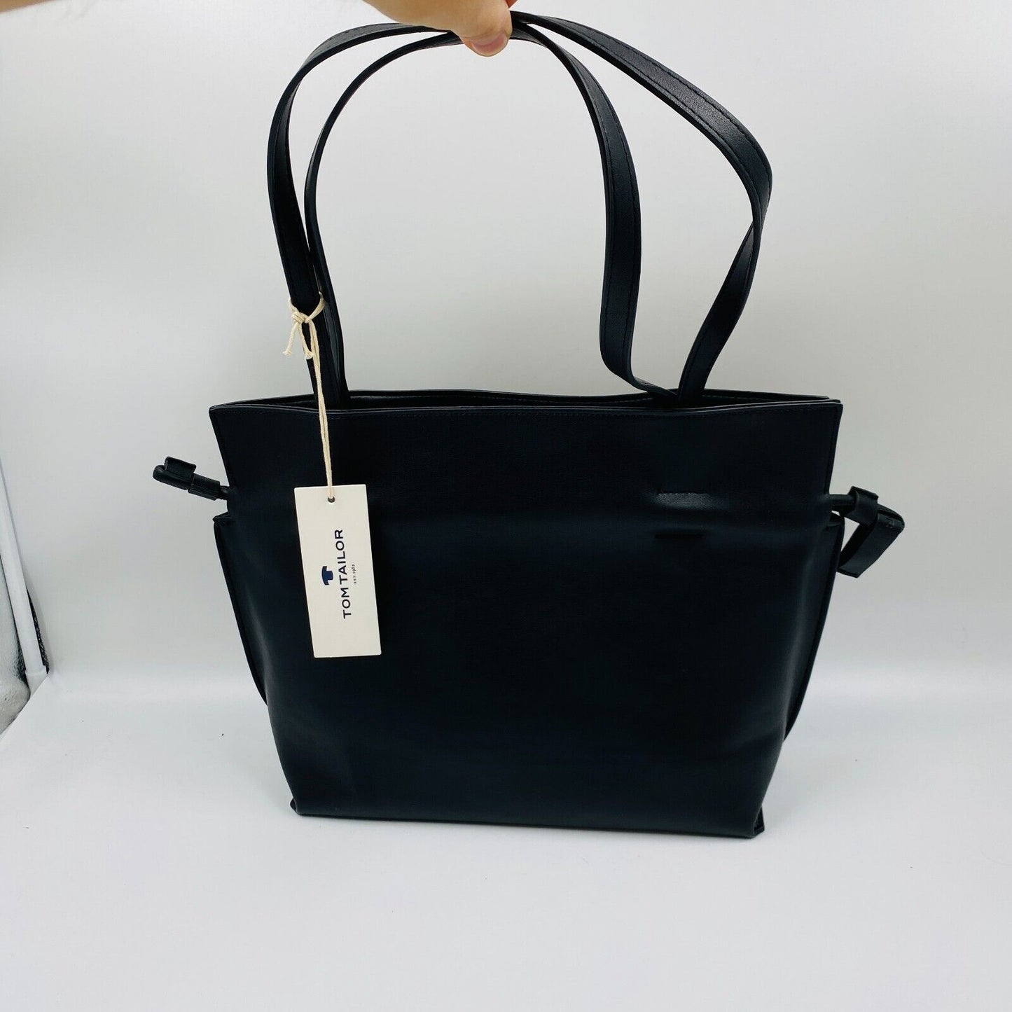 TOM TAILOR Women Black Eco Leather Shoulder Bag