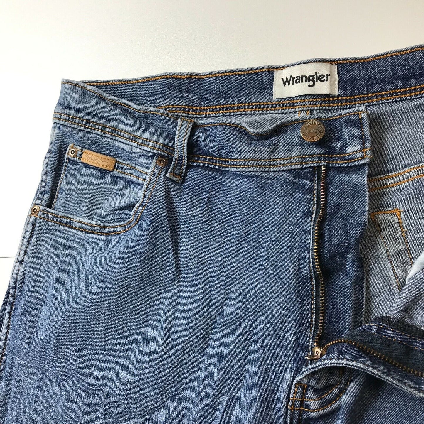 Wrangler TEXAS Blue Regular Straight Fit Jeans W38 L32