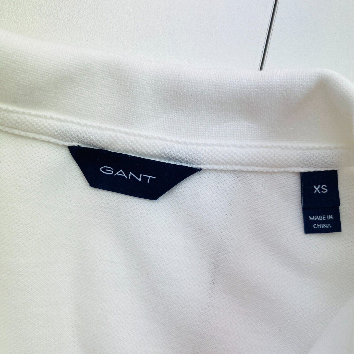 GANT Weißes Original-Piqué-Poloshirt, Größe XS