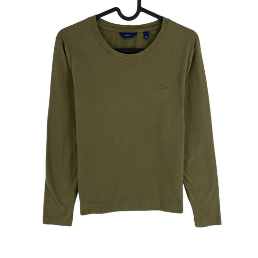 GANT Green Original Crew Neck Long Sleeves T Shirt Size M