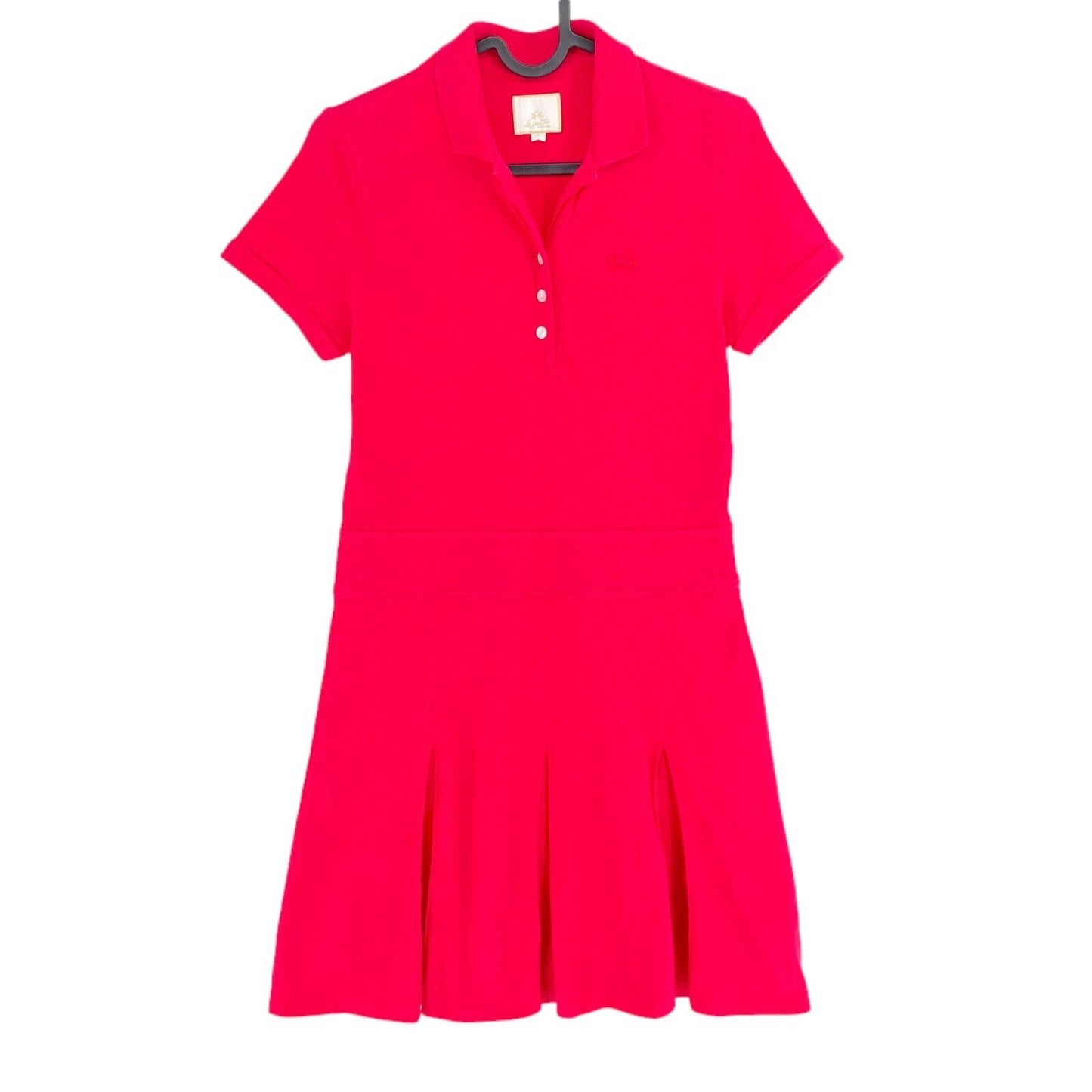 LA MARTINA Pink Piquet Flared Polo Shirt Dress Size 1 /XS