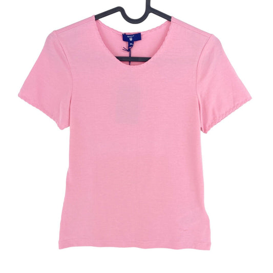 GANT Pink Scallop Crew Neck T Shirt Size XS