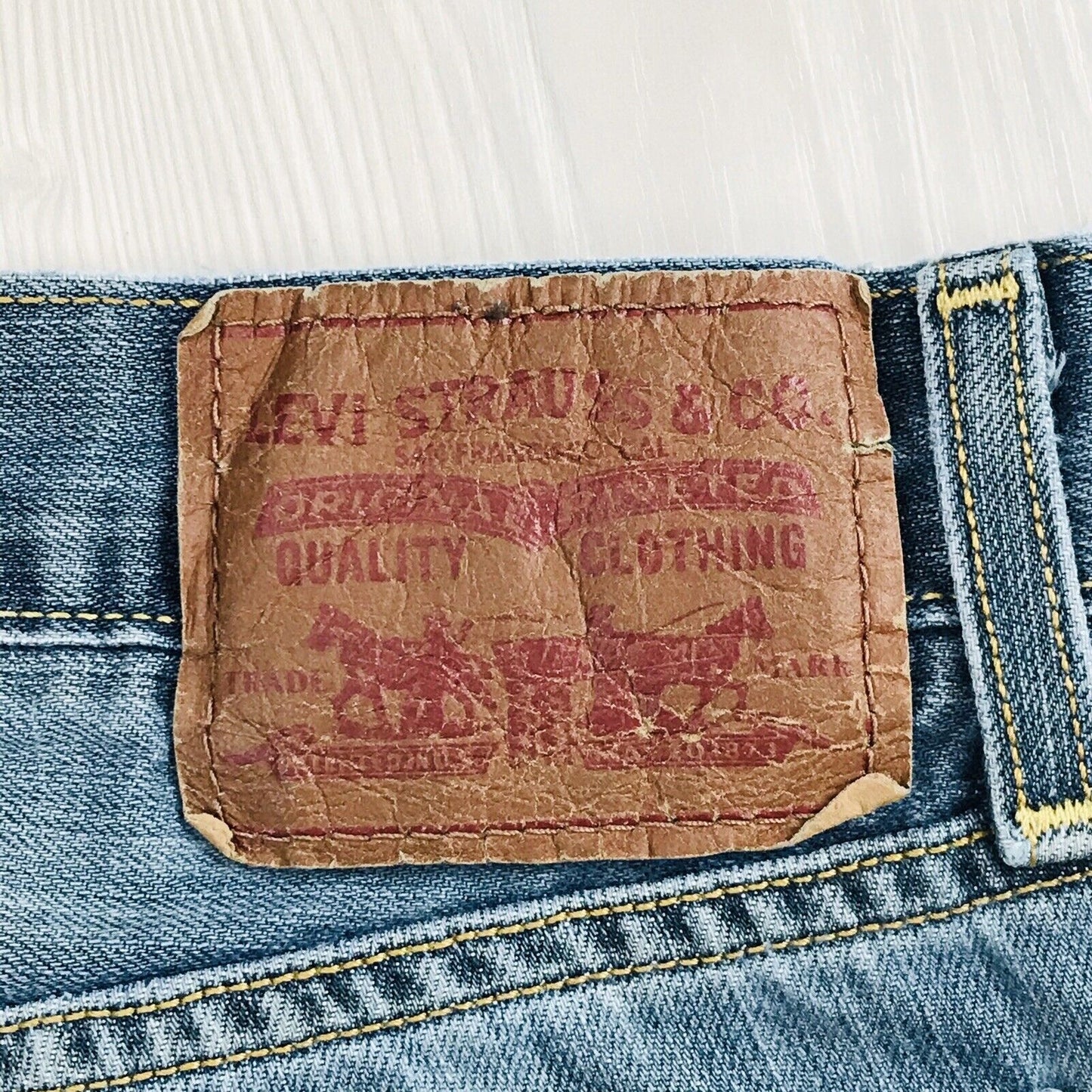 Vintage Levi's 527 Blue Low Rise Bootcut Fit Jeans Size W31 L26