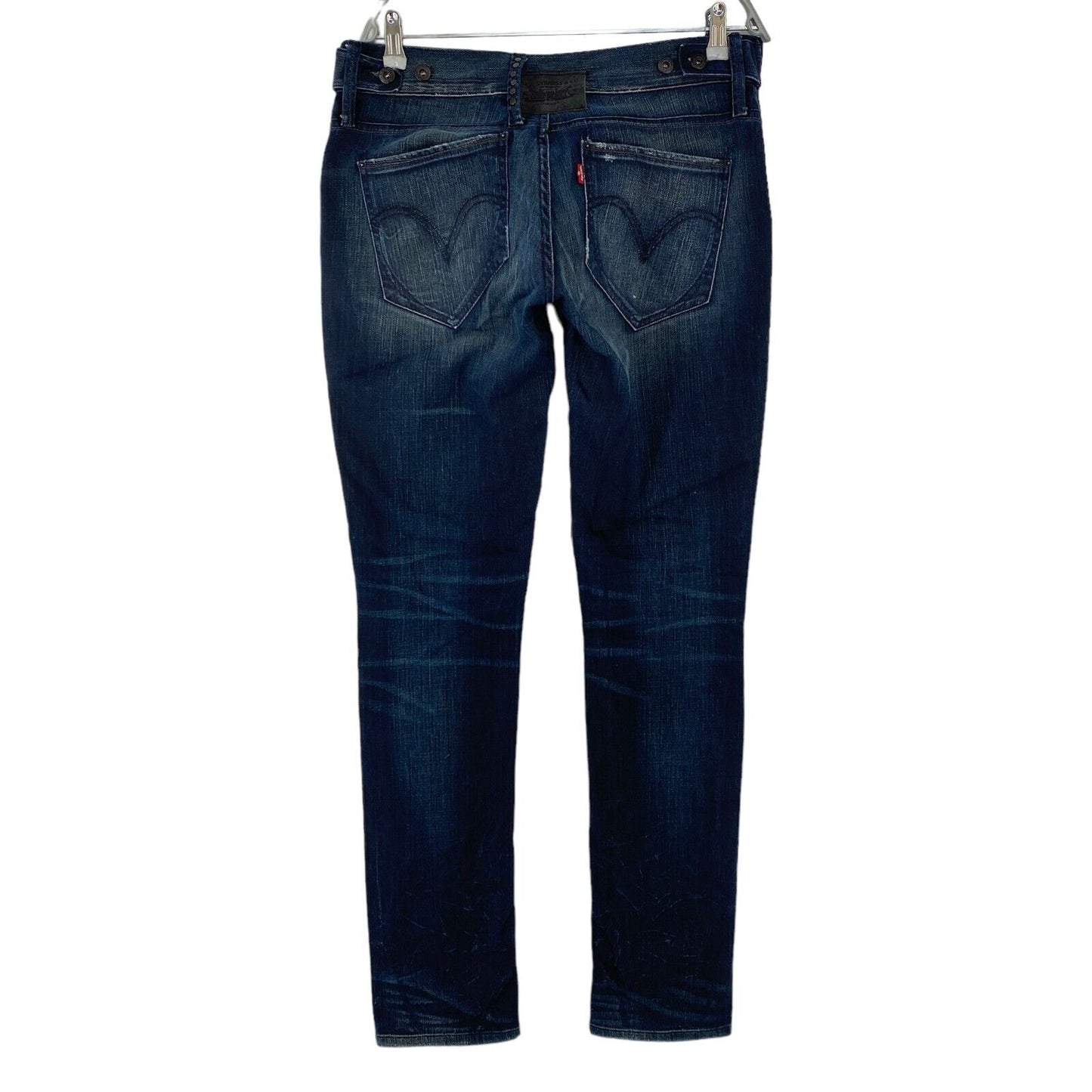 Levi's Dunkelblaue Stretch-Skinny-Fit-Jeans für Damen, W32 L34