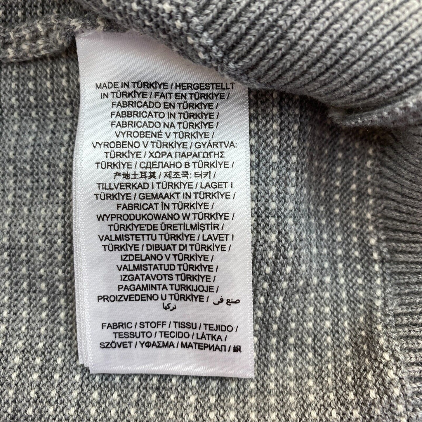 GANT Pullover mit Rundhalsausschnitt, leichte Textur, Grau, Größe M