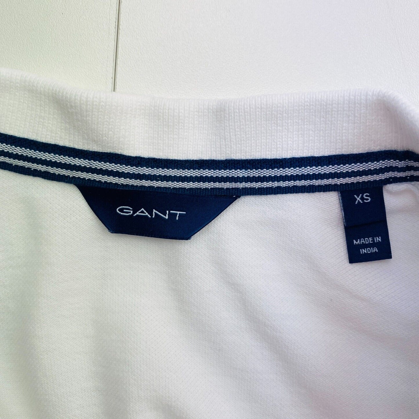 GANT Women White Original Pique Short Sleeves Polo Shirt Size XS