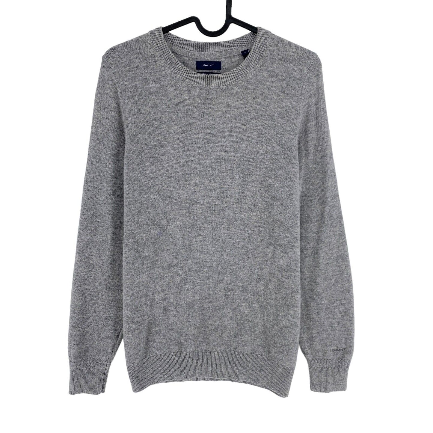 GANT Grey Wool Cashmere Crew Neck Jumper Sweater Size S