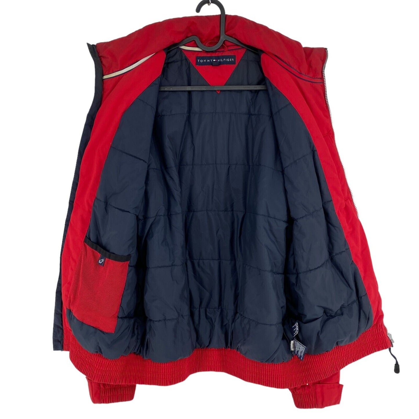 TOMMY HILFIGER Rétro Veste Rouge Manteau Taille M