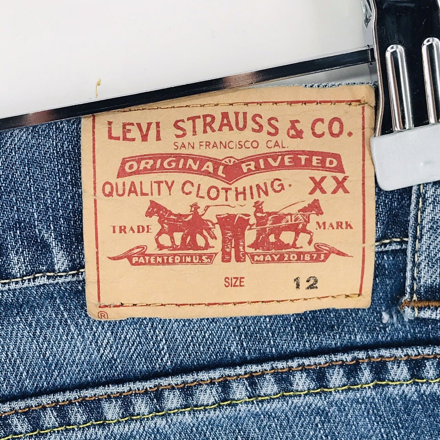 Vintage Levi's Red Tab Boys Blue Regular Straight Fit Jeans 12 / W26 L27