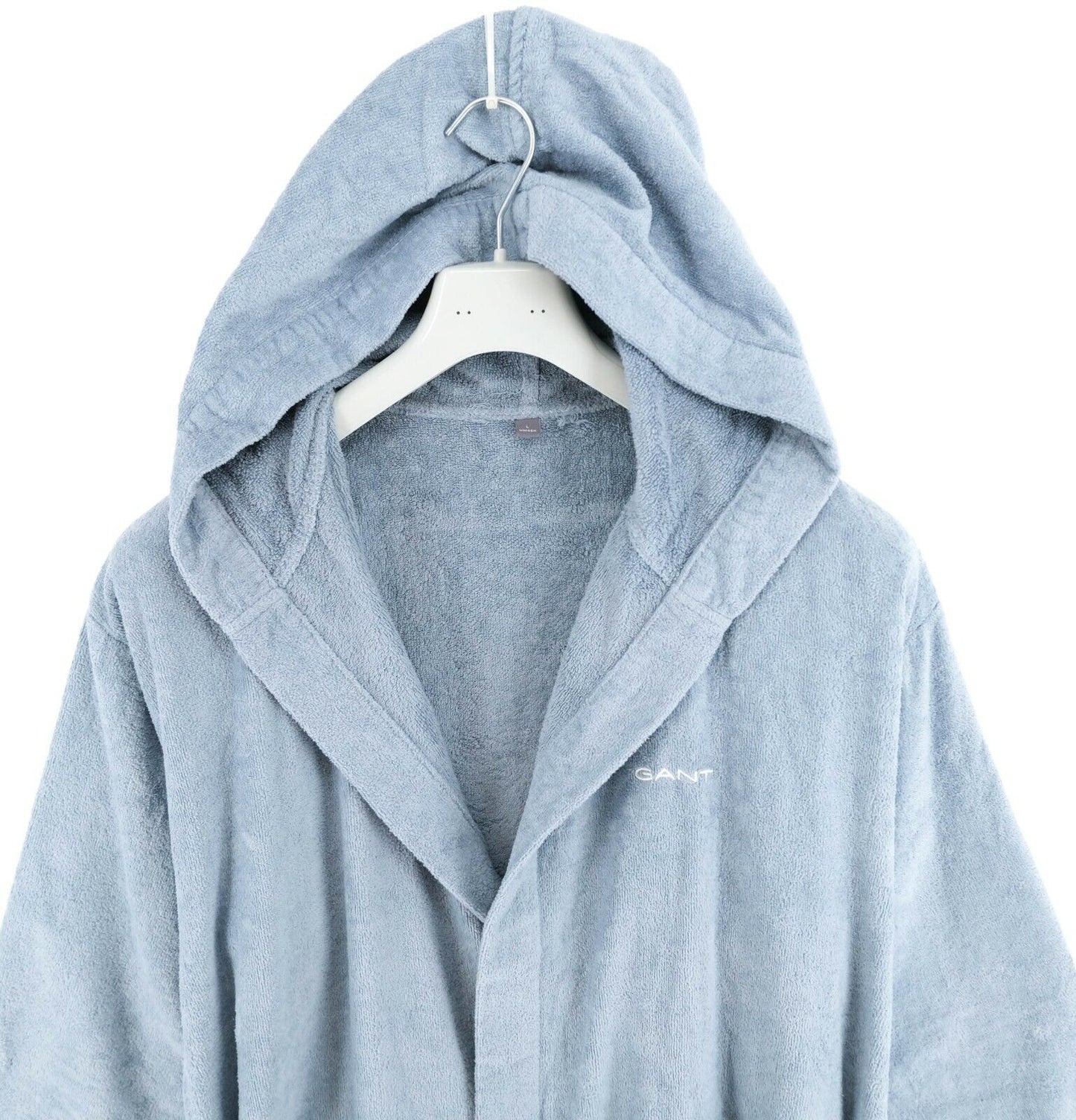 GANT Blue Light Velour 100% Cotton Robe Size Unisex L