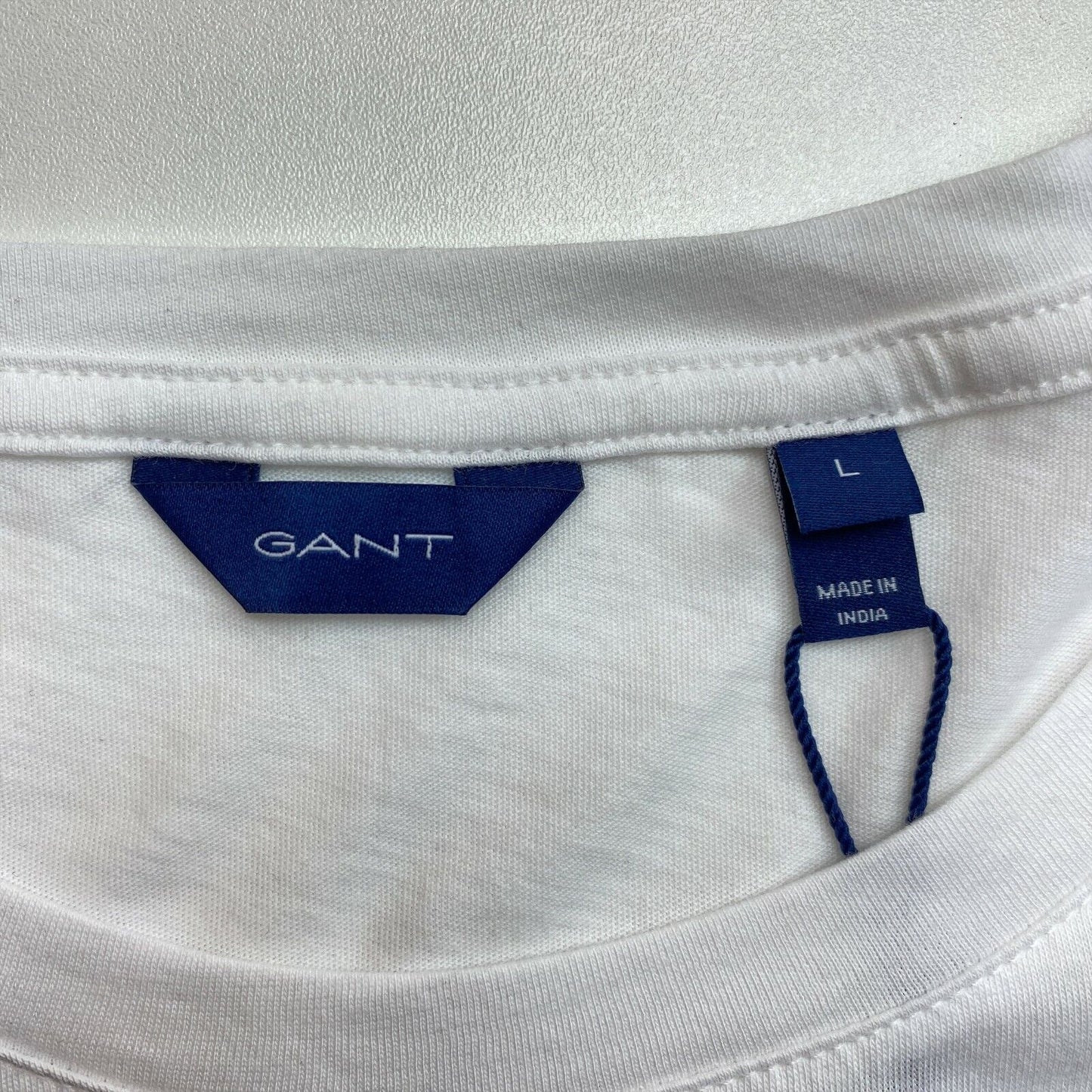 GANT White The Original Crew Neck T Shirt Size L