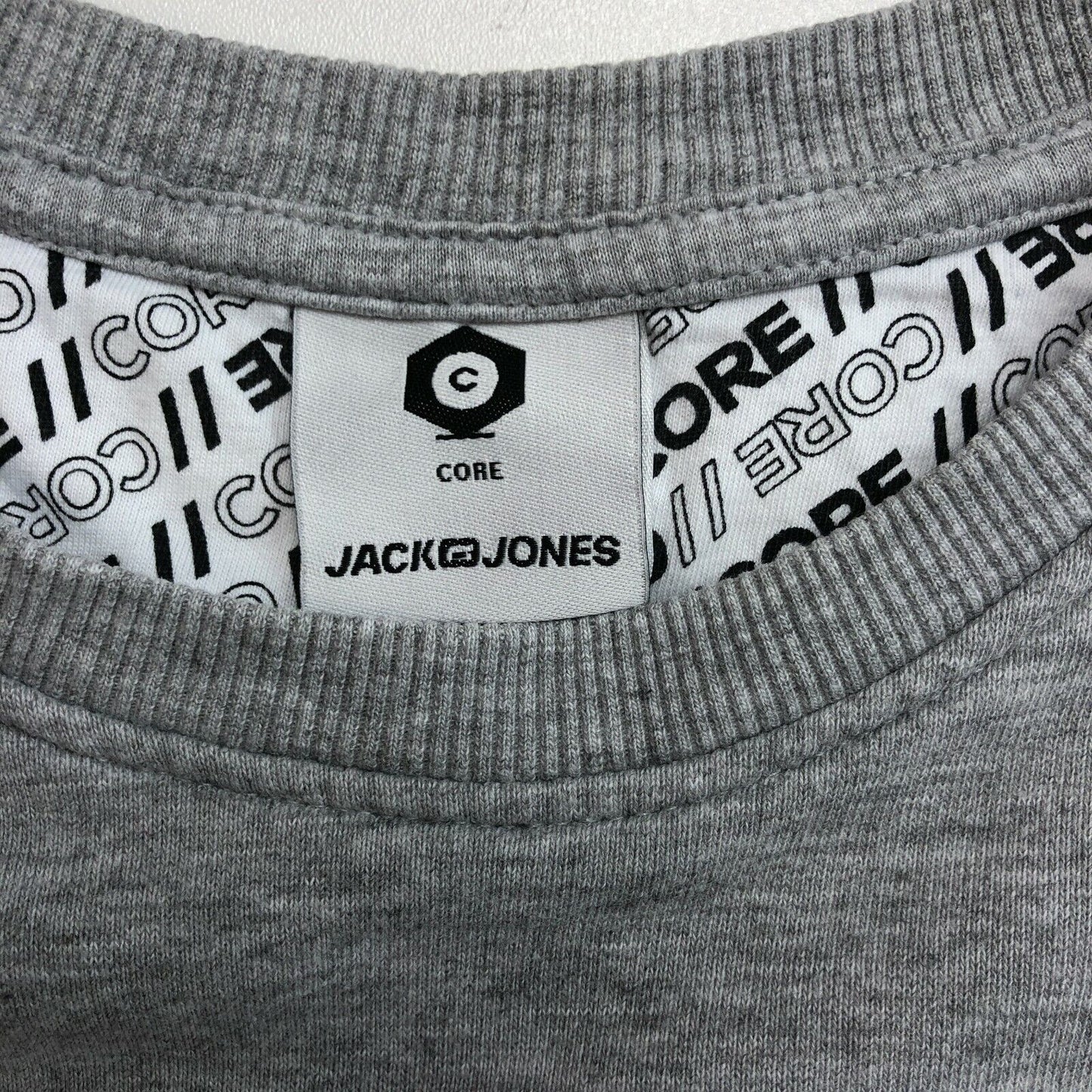 JACK & JONES Grey Crew Neck Sweater Jumper Size XL