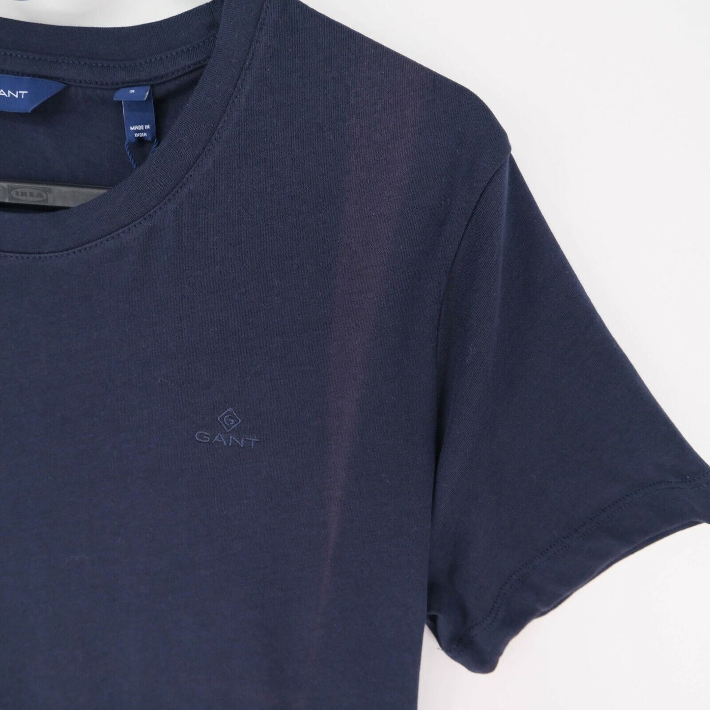 GANT T-shirt à col rond avec logo bleu marine taille S