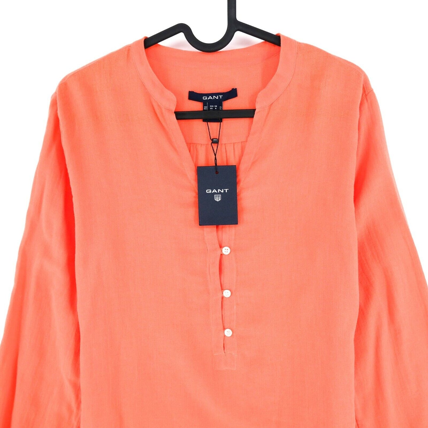 GANT Orange Voile Tunic Shirt Size EU 34 38 UK 8 12 US 8 4