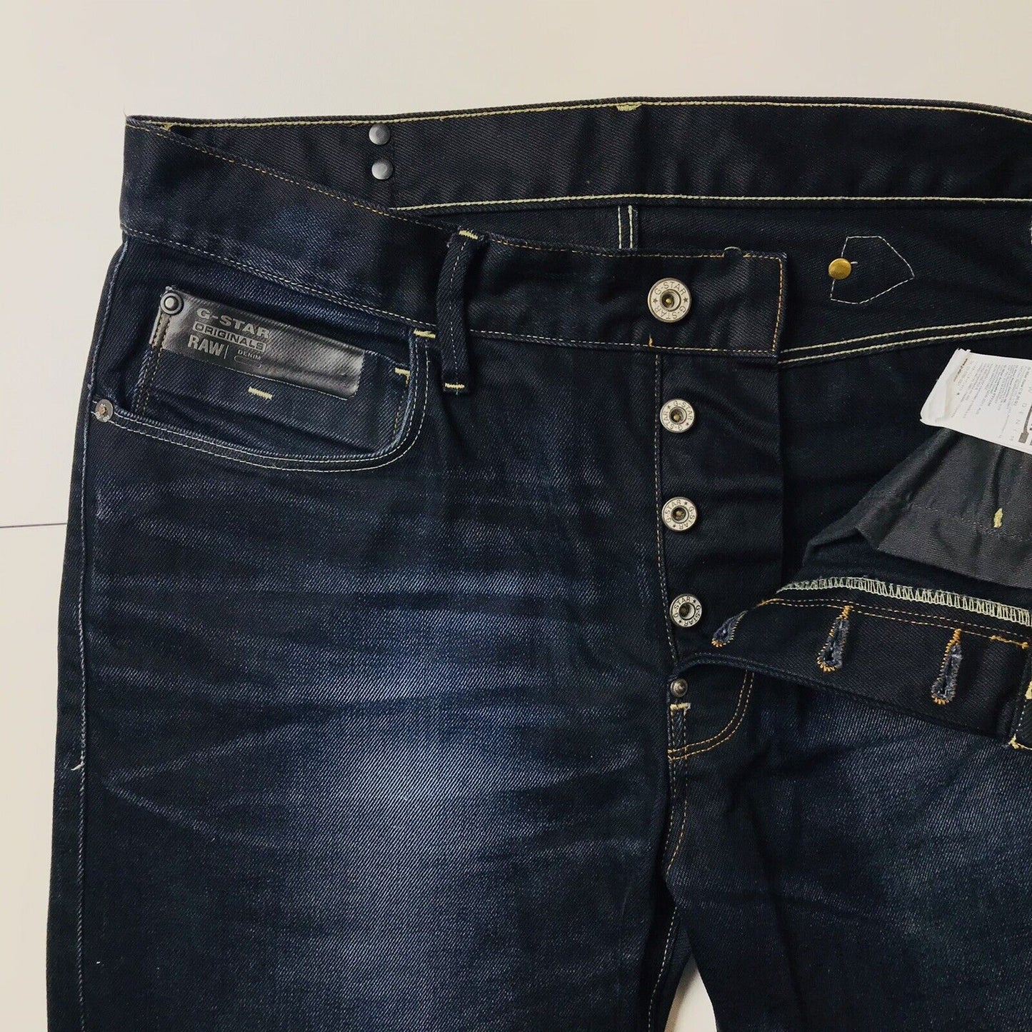 G-STAR 3301 Model BLADES Tapered Dark Blue Regular Tapered Fit Jeans W32 L34