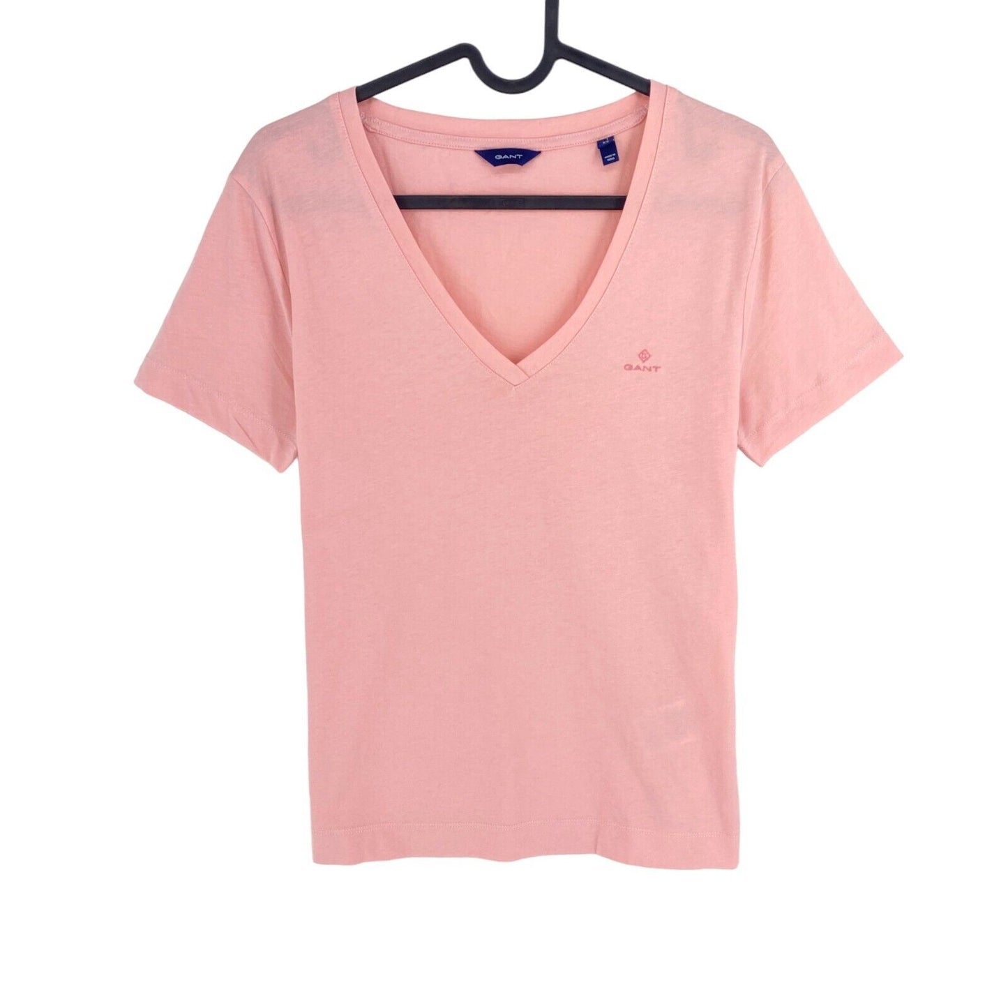 GANT Women Pink Original V Neck SS T Shirt Size XS