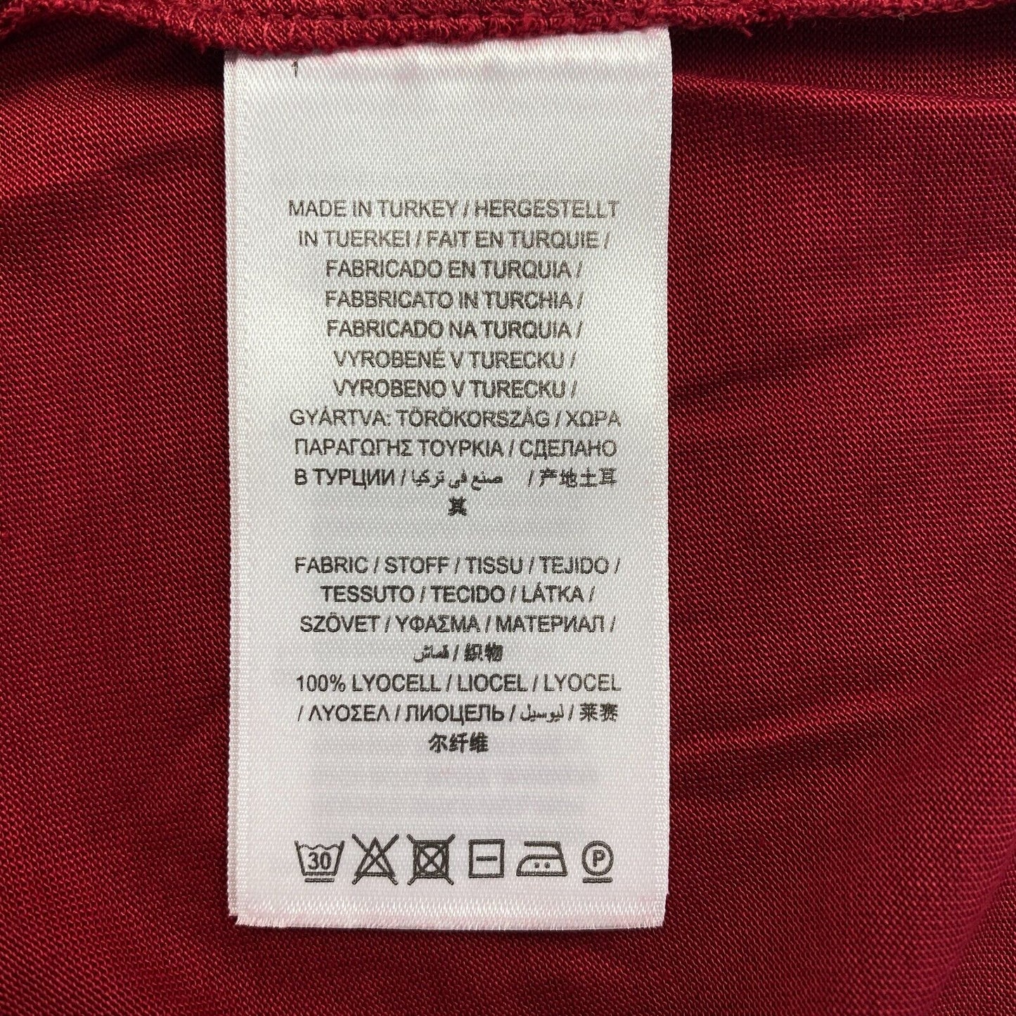 GANT T-shirt léger à col rond rouge foncé taille L