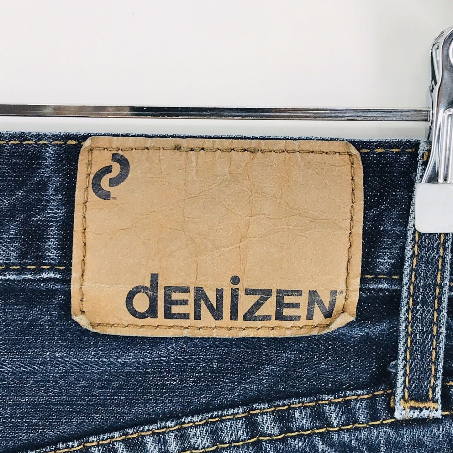 Vintage Levi's Denizen 285 Maßanfertigung Blau Entspannt Passform Cut-Off Jeans Shorts W32