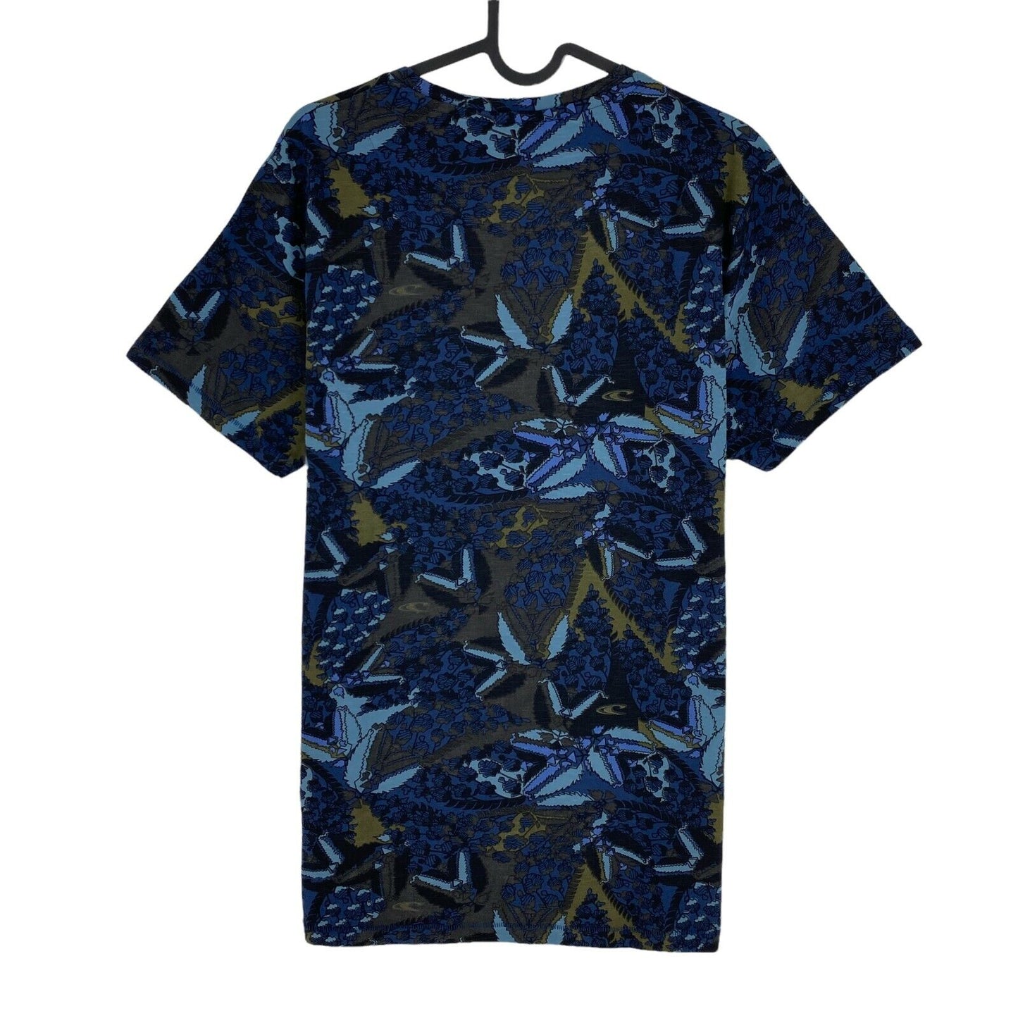 O`NEILL LM Navy Blue Flower Slub Jersey Crew Neck T Shirt Size M