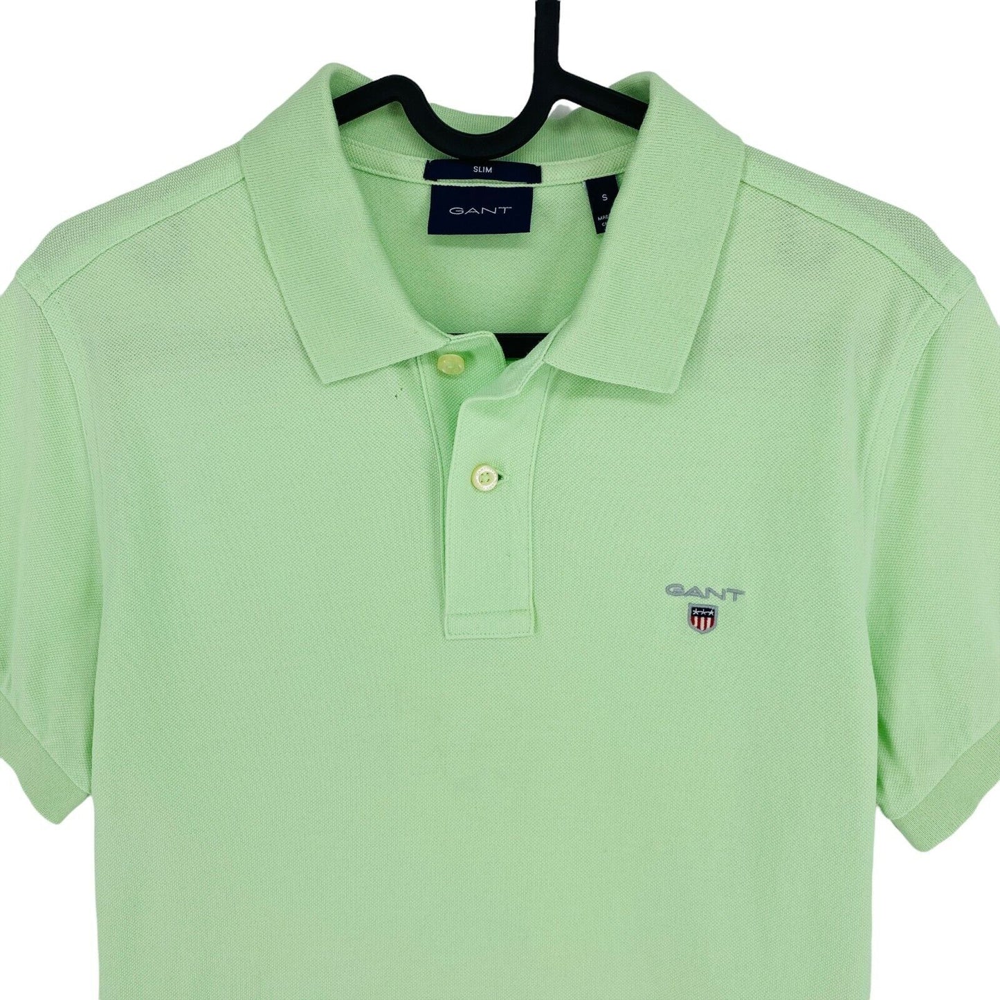 GANT Light Green Original Slim Pique Rugger Polo Shirt Size S