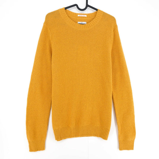 GANT Yellow Pineapple Knit Crew Neck Sweater Pullover Size M