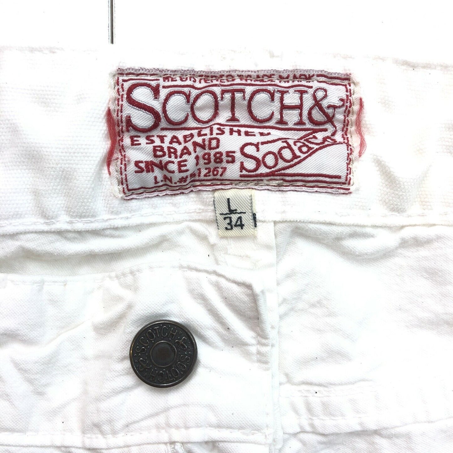 SCOTCH & SODA White Jeans Size L