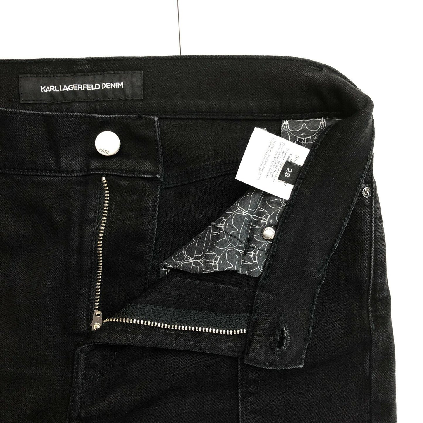 KARL LAGERFELD DENIM Dark Grey Jeans Size 28