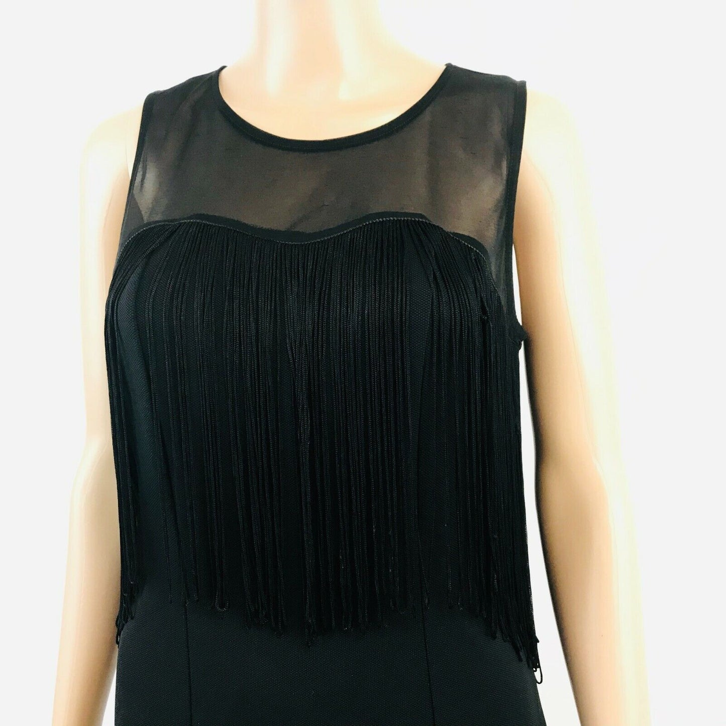 Stradivarius Black Knee Length Party Dress Size L