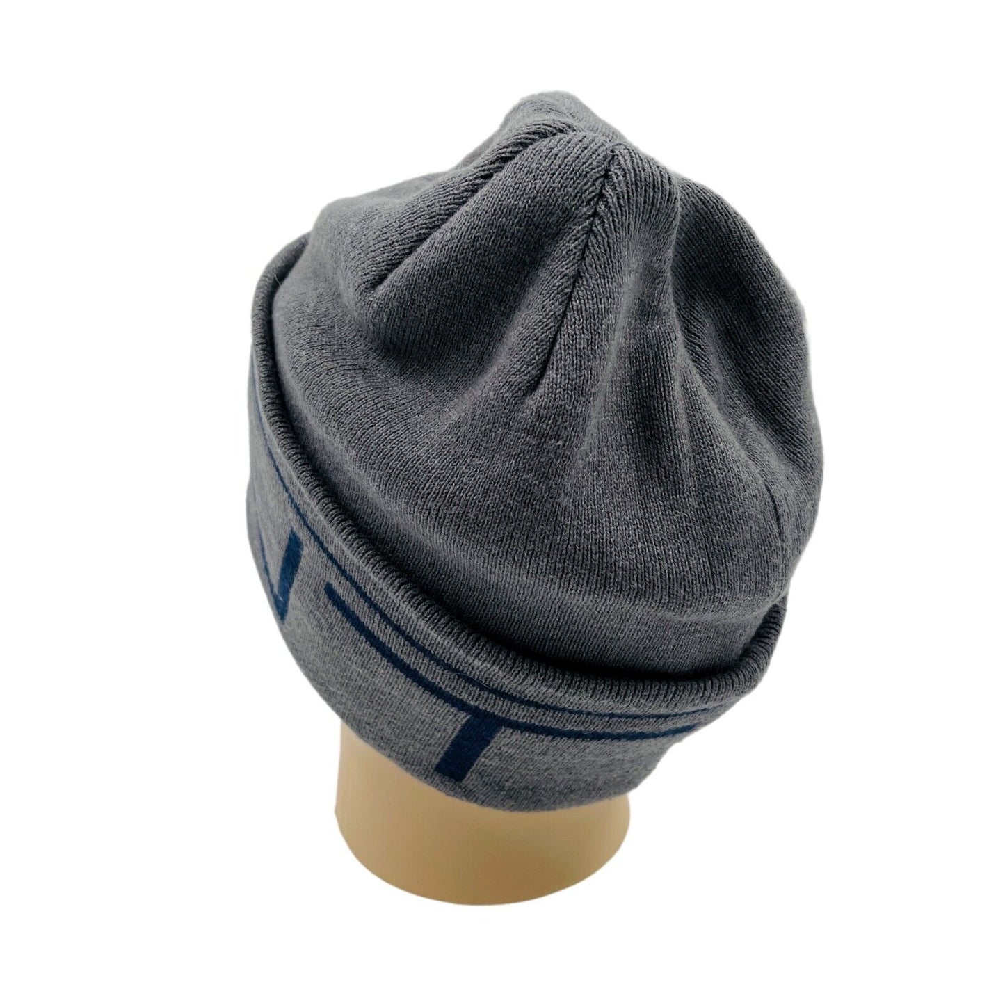 GANT Grey Cotton Blend Beanie Hat One Size