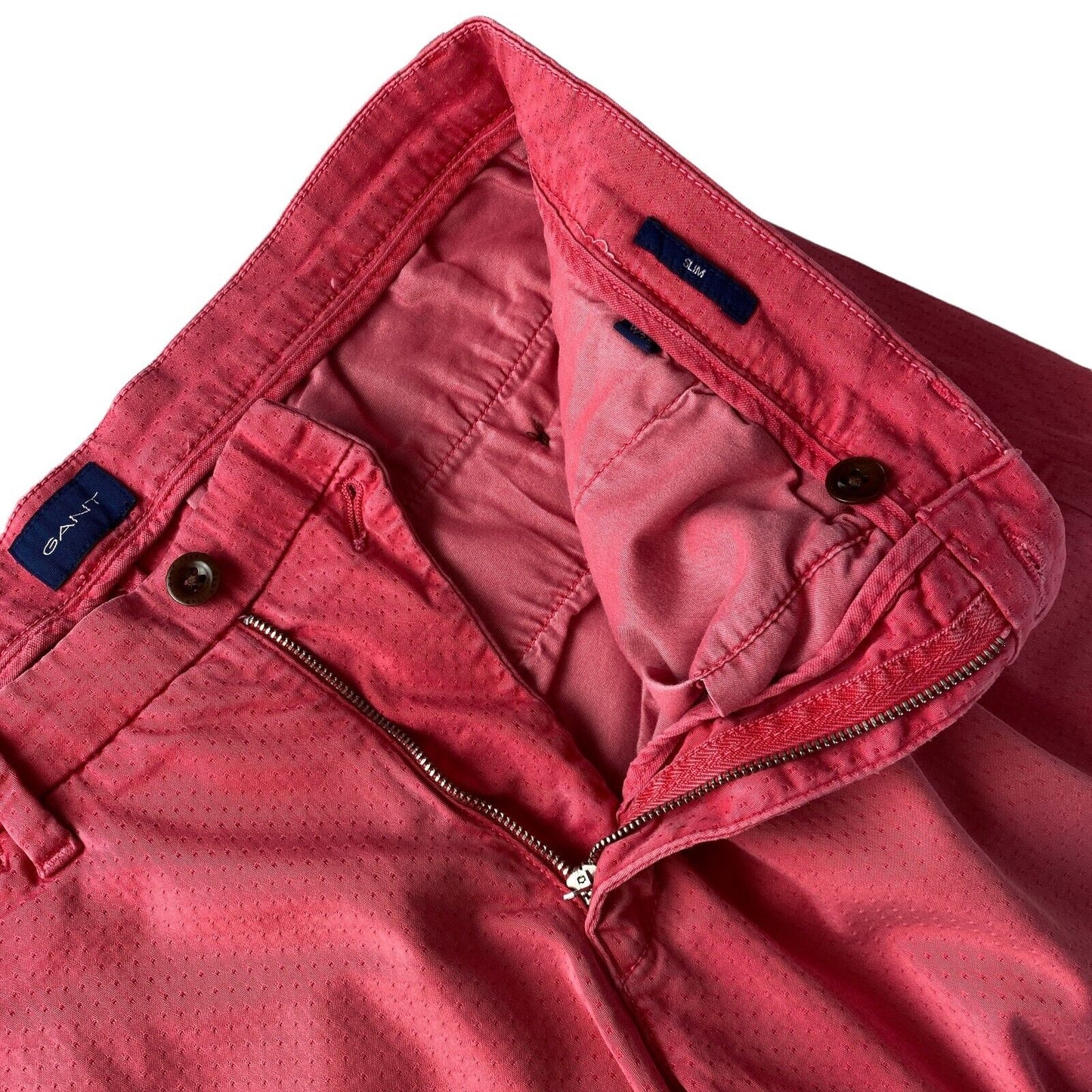 GANT Red Slim Fit Chino Shorts W35