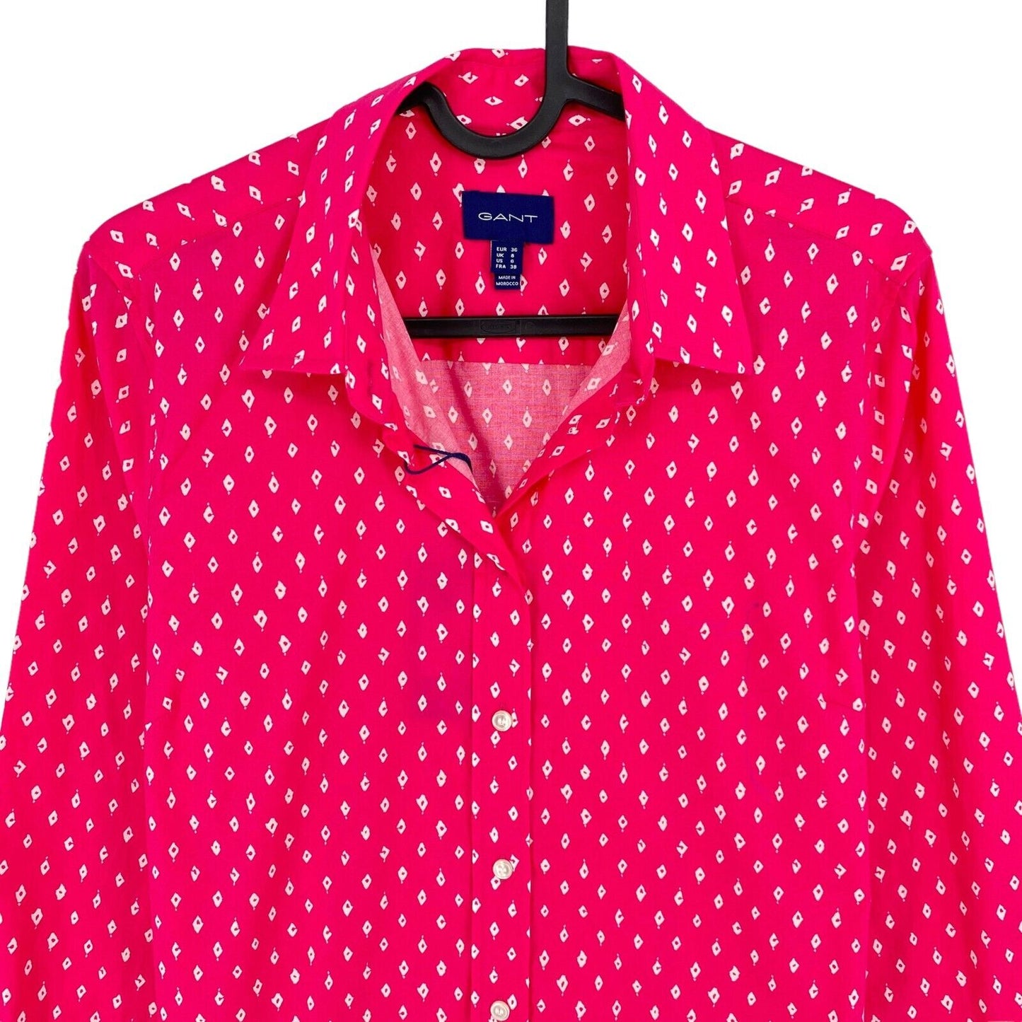 GANT Pink Desert Jewel Stretch Shirt Size EU 36 UK 8 US 6