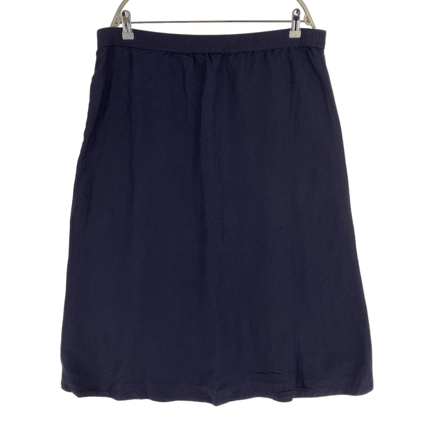 GANT Navy Blue Linen Viscose Midi Skirt Size 2XL XXL