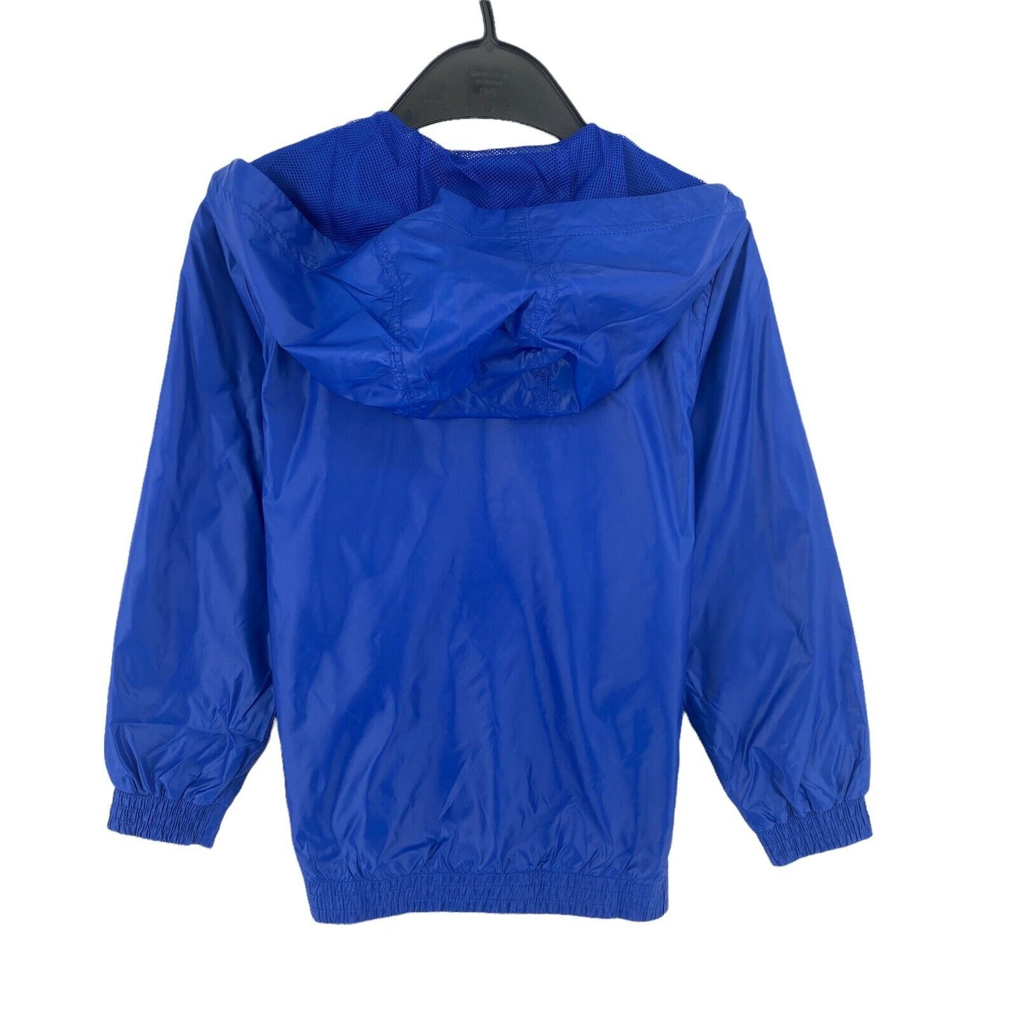 Adidas Windbreaker-Jacke mit Kapuze für Kinder, blau, Größe 5–6 Jahre