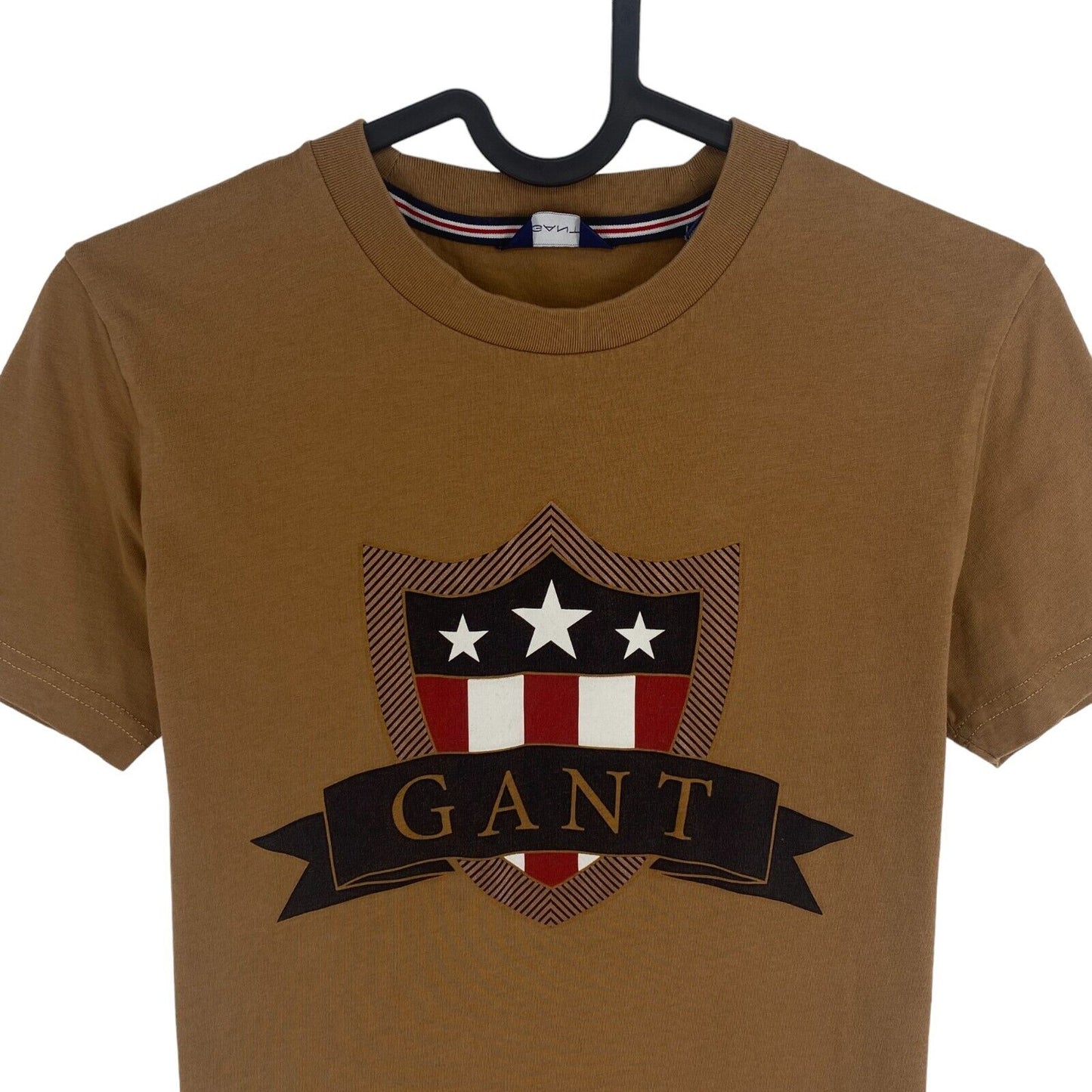 GANT Boys Brown Shield Crew Neck T-Shirt Size 11-12 Years 146/152 cm